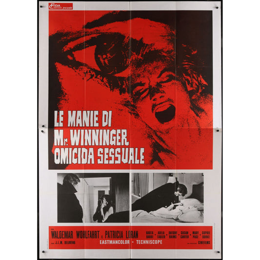 The Horrible Sexy Vampire (1970) Original Italian 2-P Movie Poster 55x78