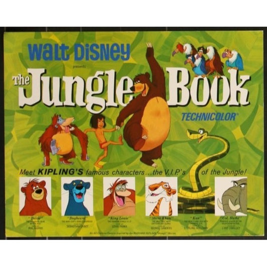 The Jungle Book (1967) Original Lobby Card Movie Poster 11x14