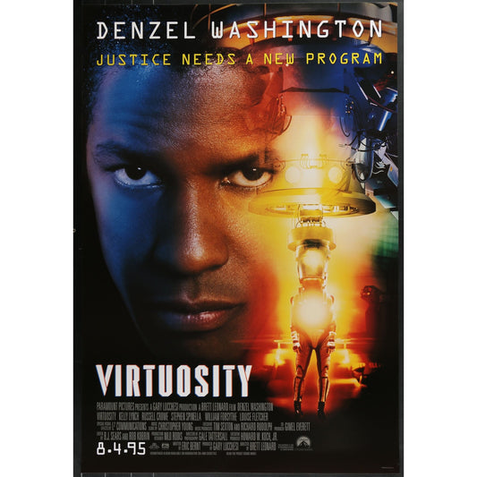 Virtuosity (1995) Original Single-sided Movie Poster Rolled 27x40