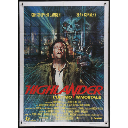 Highlander (1986) Original 1P Italian Movie Poster 39x55