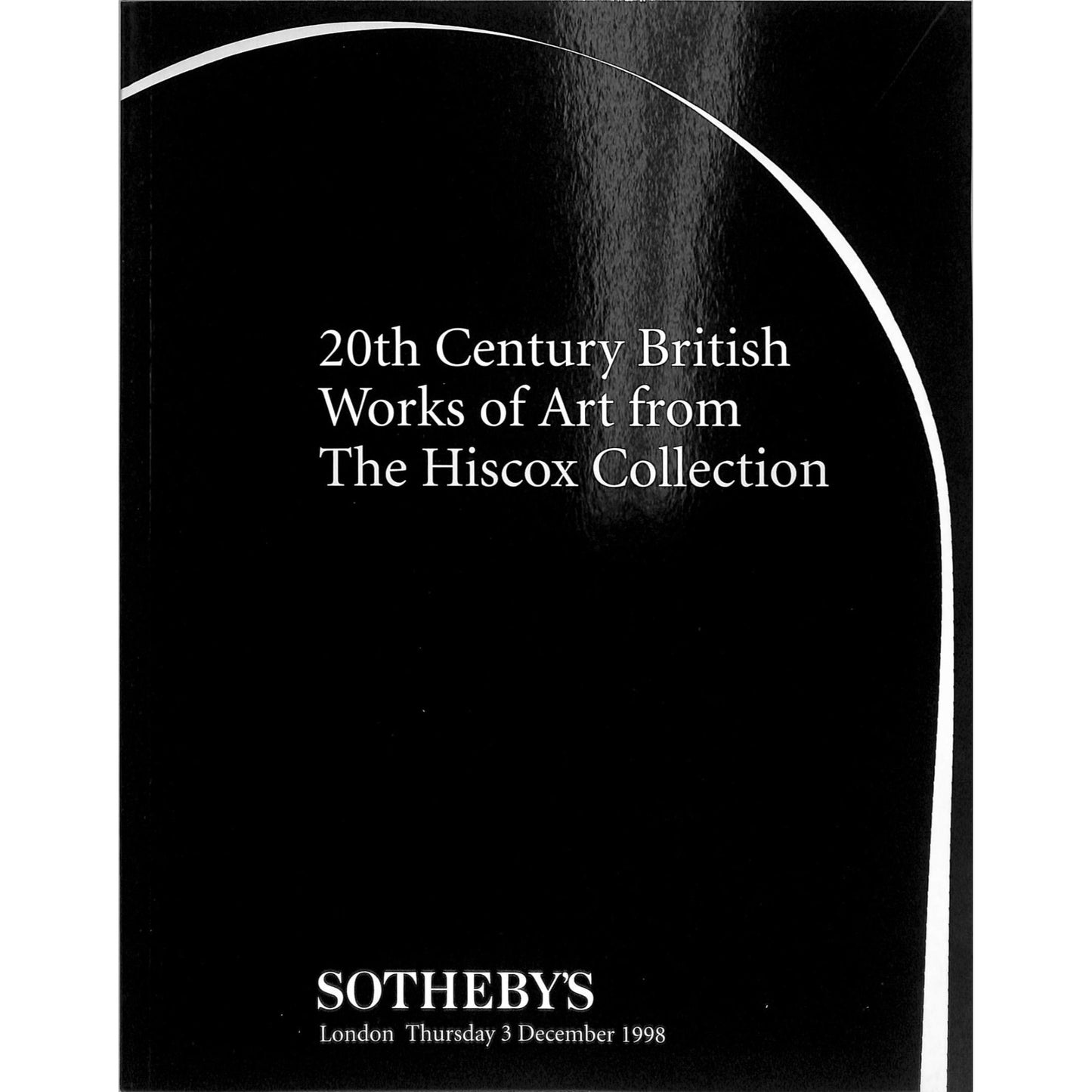 Sotheby's Catalog: Hiscox Collection, Dec 3, 1998