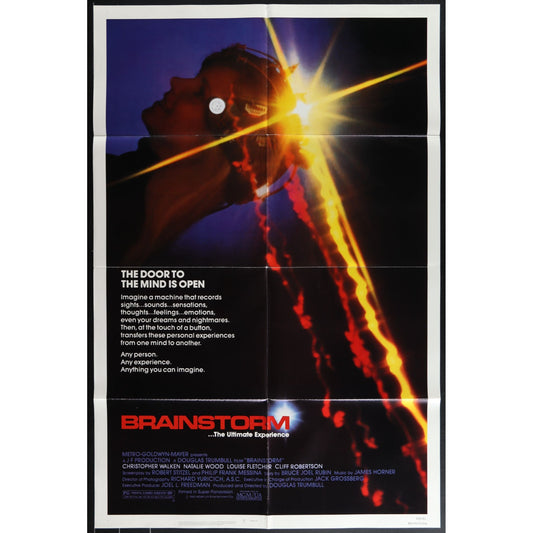 Brainstorm (1983) Original Movie Poster Folded 27x41