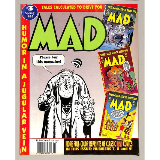 MAD Comic Book Magazine #3 Spring 1998 Excellent Condition