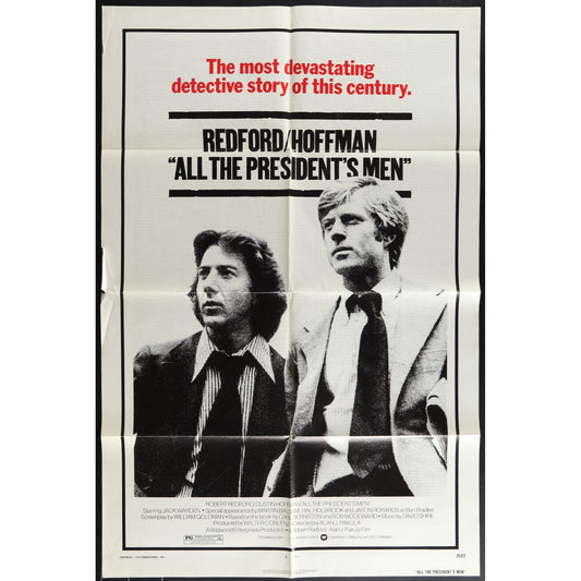 All the President's Men (1976) Original Movie Poster Folded 27x41