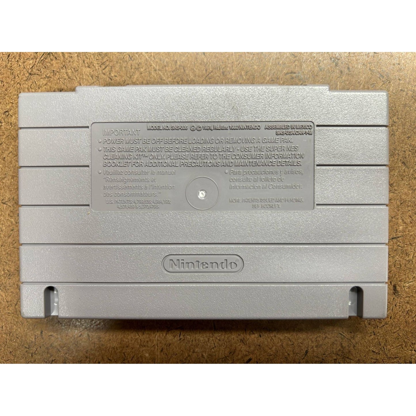 Wheel of Fortune Deluxe Edition SNES Cartridge