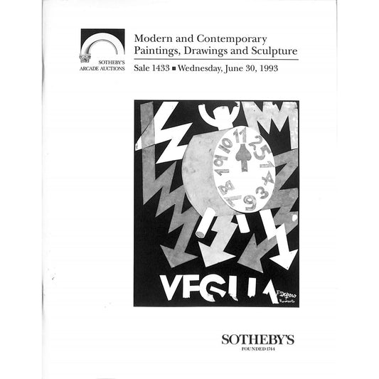 Sotheby's Modern and contemporary Art Contemporary Art Auction Catalog June 30, 1993
