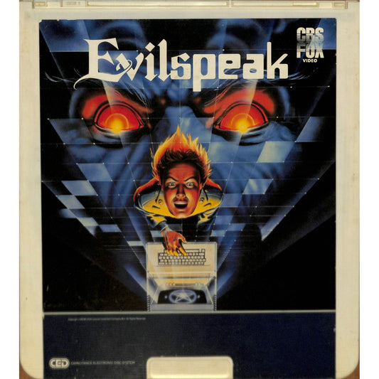 Evilspeak (1981) Vintage CED RCA SelectaVision Videodisc TESTED WORKING