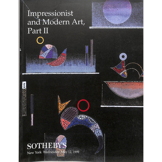 Sotheby's Impressionist and Modern Art Auction Catalog May 12, 1999