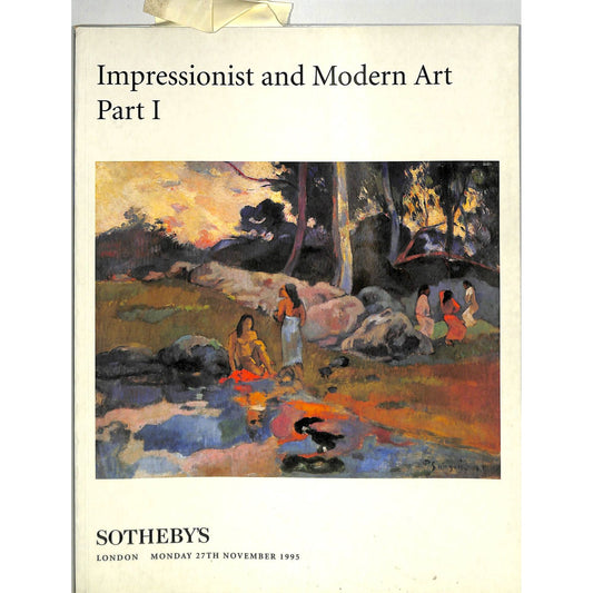 Sotheby's Impressionist and Modern Art Auction Catalog November 27, 1995