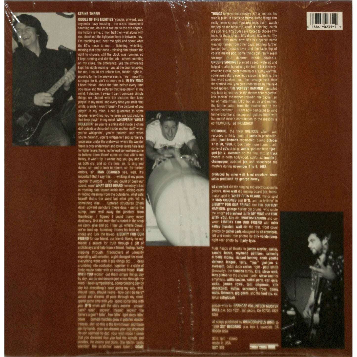 fIREHOSE - fROMOHIO Vinyl Record SST 235