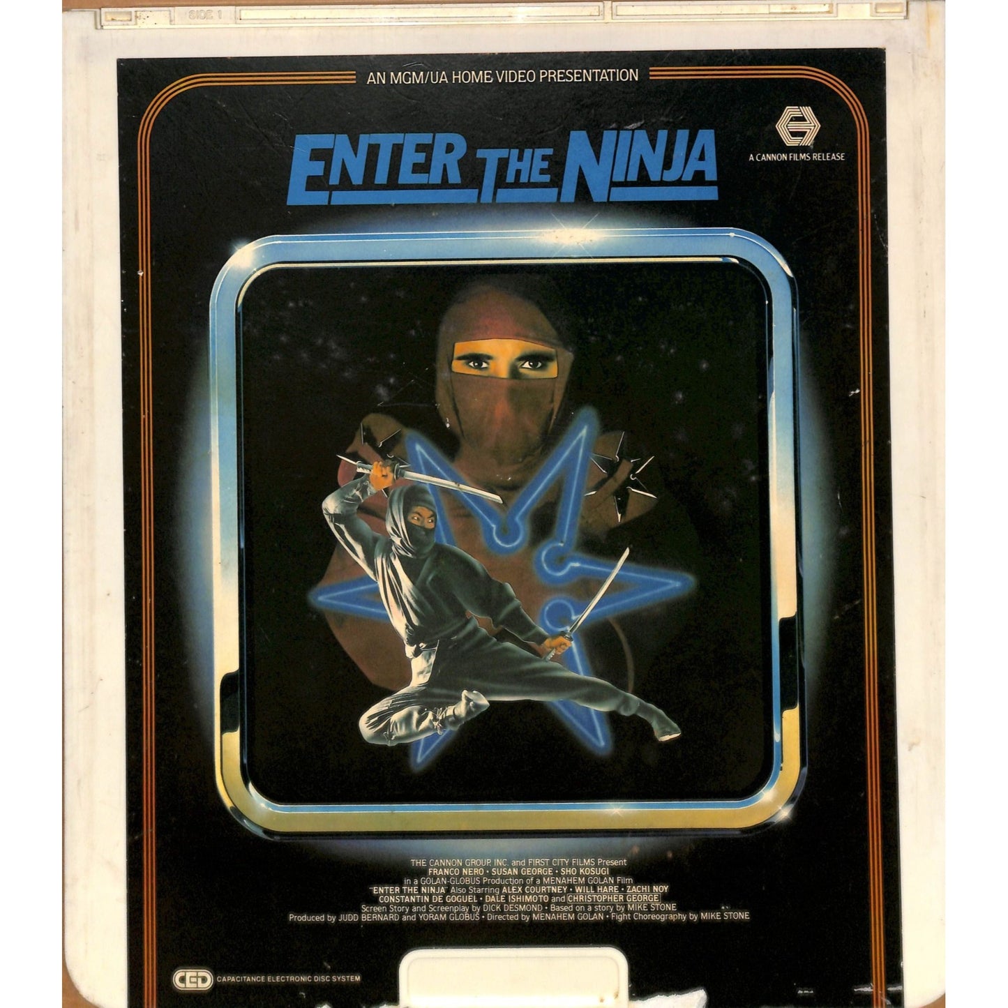 Enter The Ninja (1981) Vintage CED RCA SelectaVision Videodisc TESTED WORKING