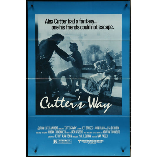 Cutter's Way (1981) Original Movie Poster Folded 27x41 EM8-535