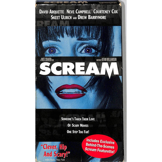 Scream Courtney Cox Blue Variant (1997) VHS tape good condition