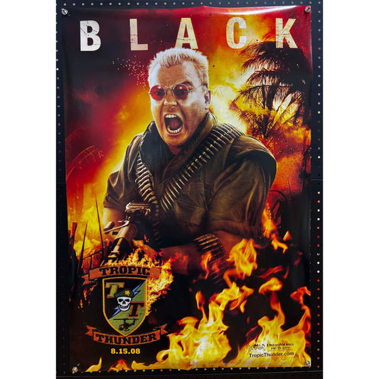 Tropic Thunder - Black - (2008) Double-Sided, Original Rolled Poster 27x40