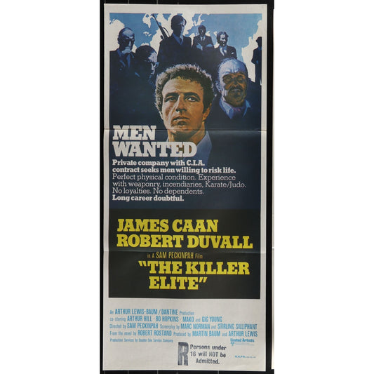 The Killer Elite (1975) Original Australian Daybil Movie Poster Folded 13x30
