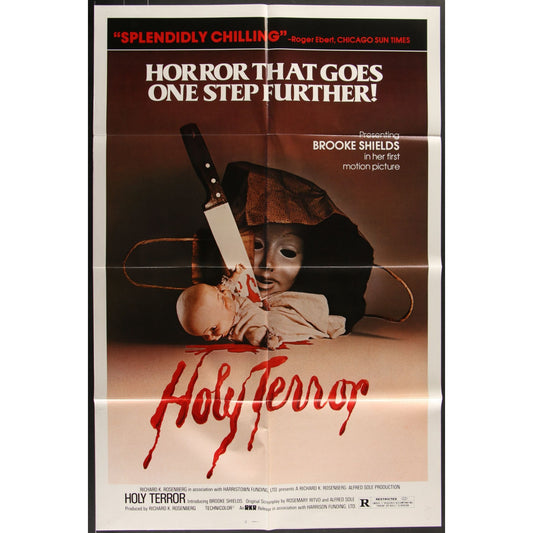 Holy Terror (1976) Original Movie Poster Folded 27x41