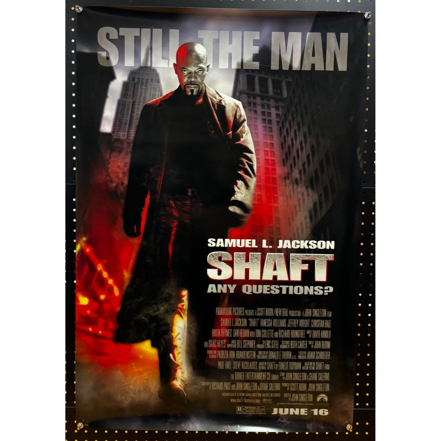 Shaft (2000) Original Double-Sided Rolled Poster 27x40