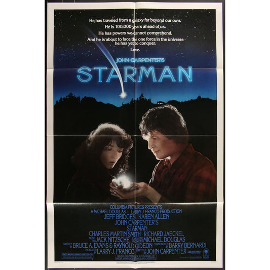 Starman (1984) Original Movie Poster Folded 27x41