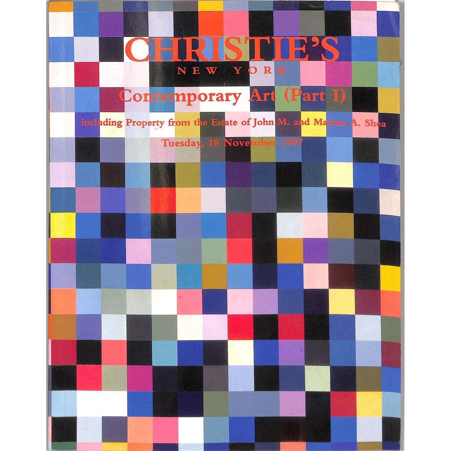 Christie's Contemporary Art Auction Catalog November 18, 1997