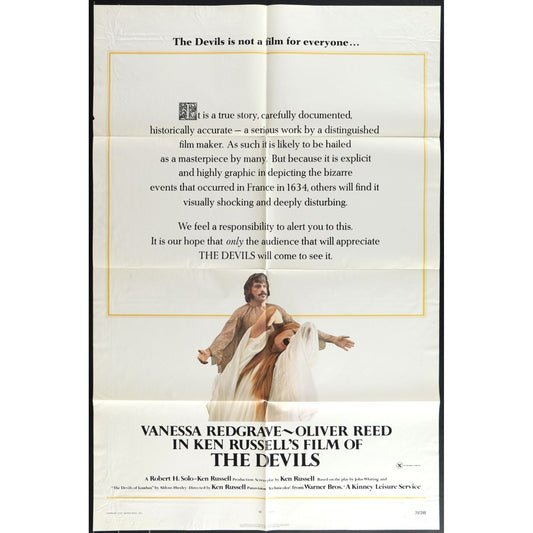 The Devils (1971) Original Movie Poster 27x41 Folded