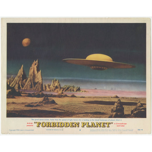 Forbidden Planet LC #8 (1956) Movie Lobby Card 11x14