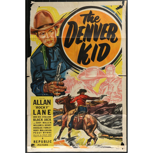 The Denver Kid (1948) Original Movie Poster Folded 27x41