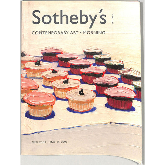 Sotheby's Contemporary Art Auction Catalog May 14, 2003