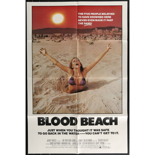 Blood Beach (1980) Original Movie Poster Folded 27x41