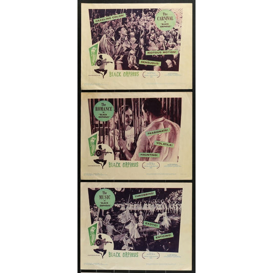 Black Orpheus (1959) Original Lobby Card Movie Poster Set of 4 11x14