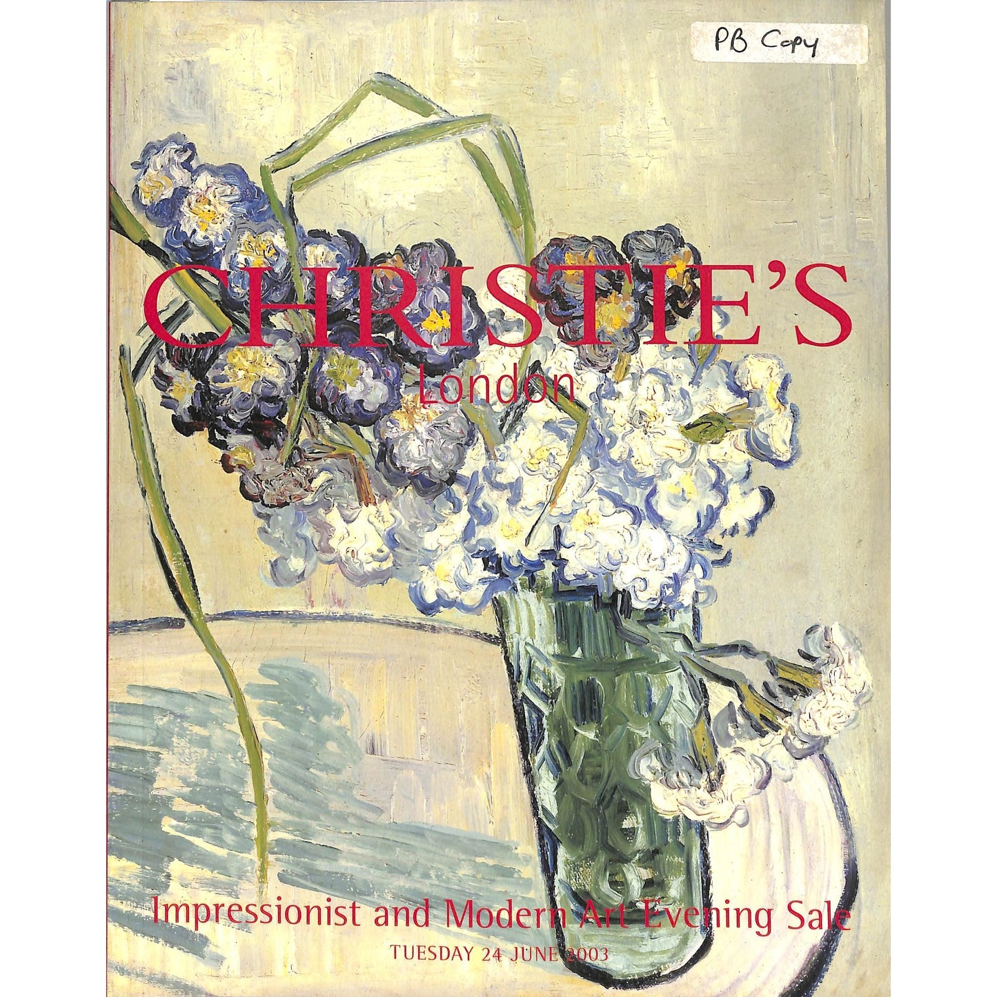 Christie's Impressionist and Modern Art Auction Catalog June 24, 2003