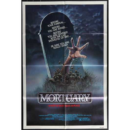 Mortuary (1982) Original Movie Poster Folded 27x41