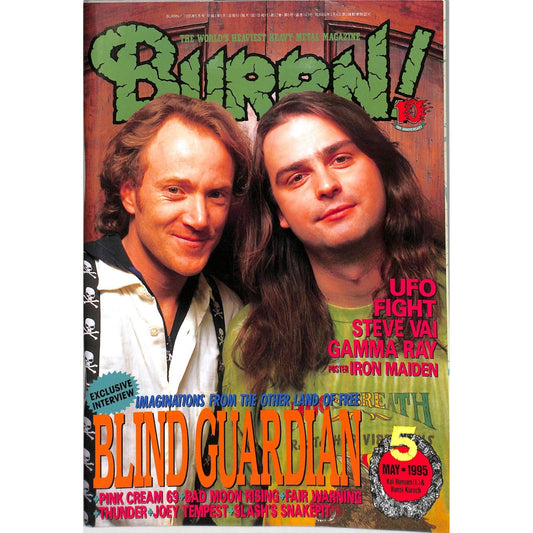 Burrn! Magazine Issue #5 May 1995 Kai Hansen Cover Heavy Metal Japan