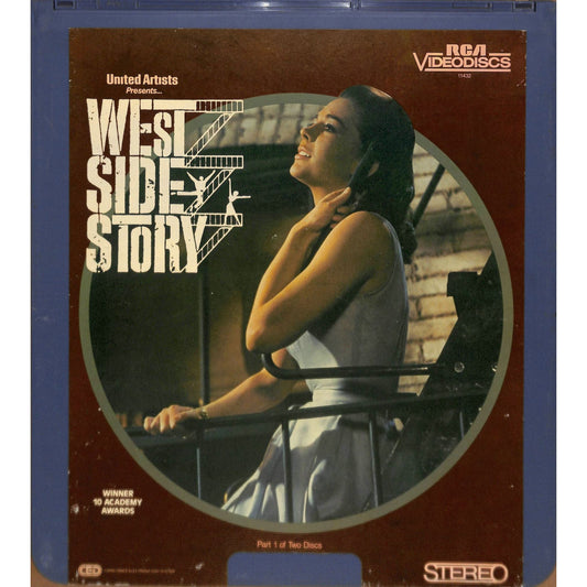 West Side Story Parts 1 & 2 (1961) Vintage CED Videodisc TESTED WORKING