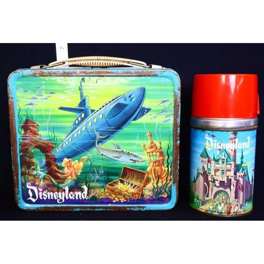Vintage metal Disneyland lunchbox w/ thermos