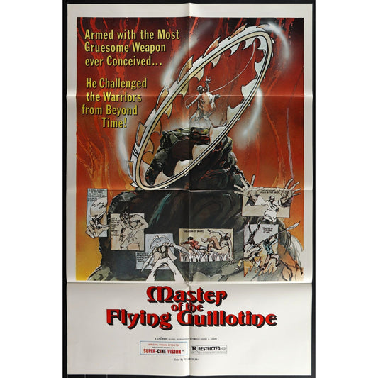 Master of the Flying Guillotine (1976) Original Movie Poster Folded 27x41EM8-432