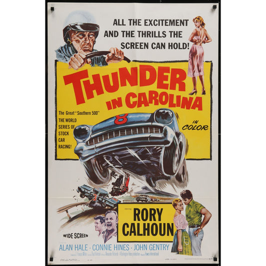 Thunder in Carolina (1960) Original Folded Movie Poster 27x41