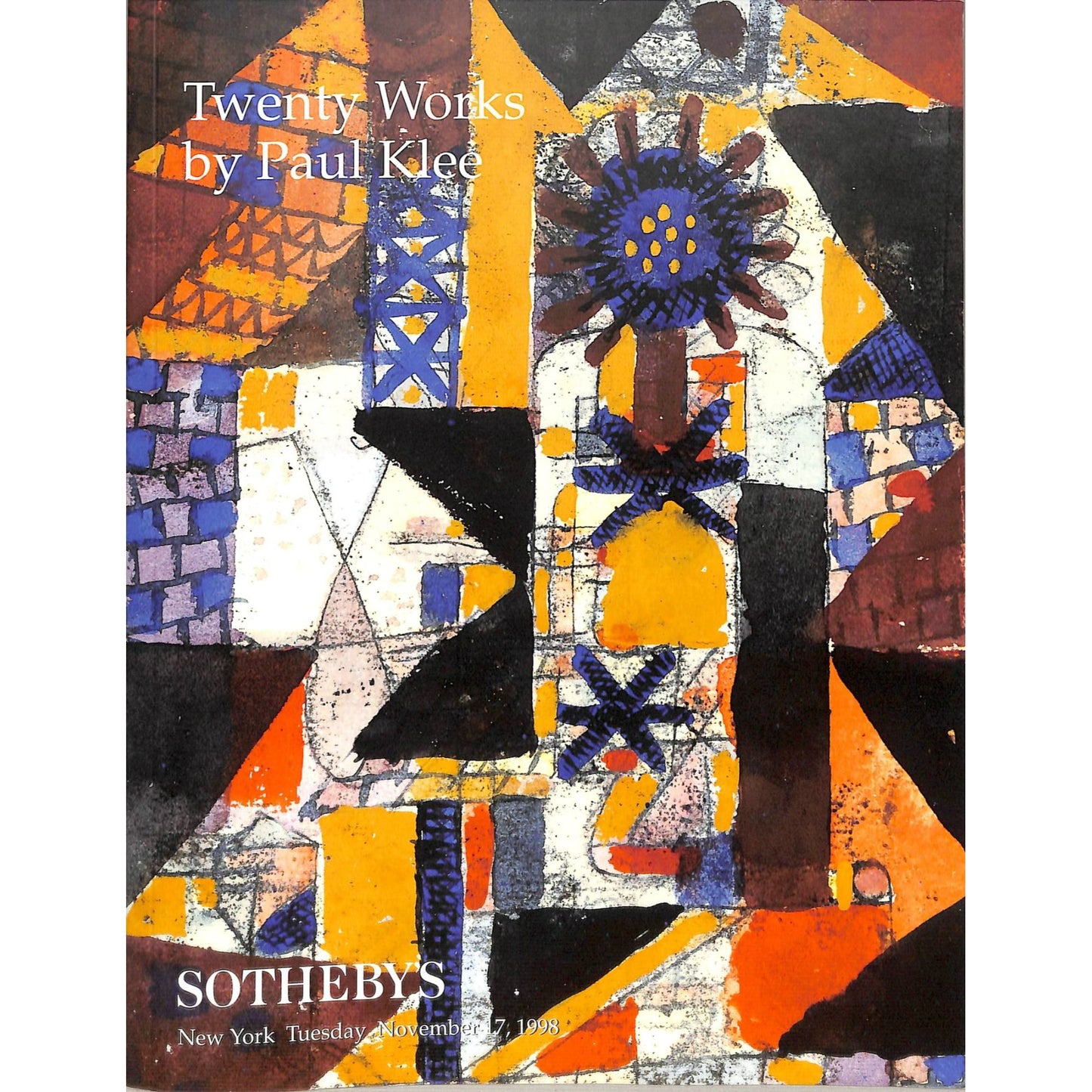 Sotheby's Twenty Works By Paul Klee Art Auction Catalog Nov 17, 1998