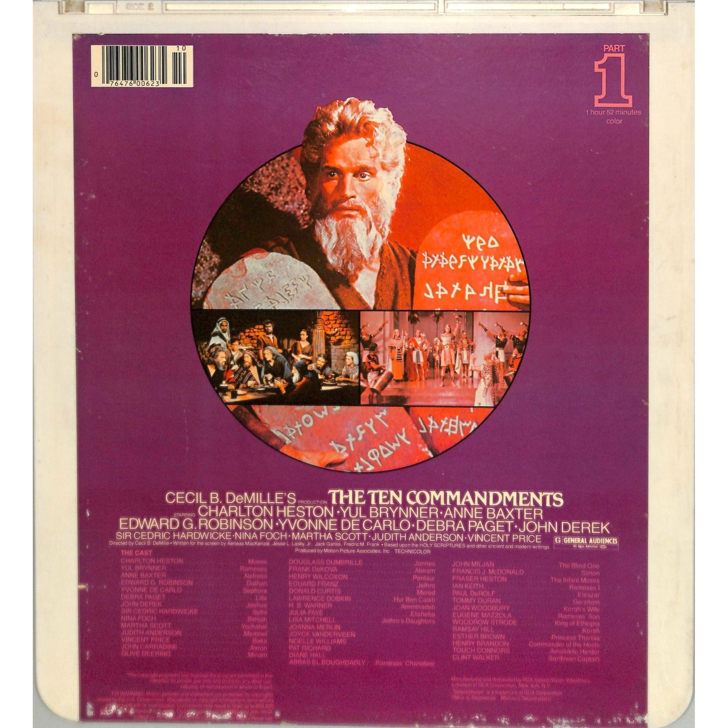 The Ten Commandments (1956) Vintage CED Videodisc