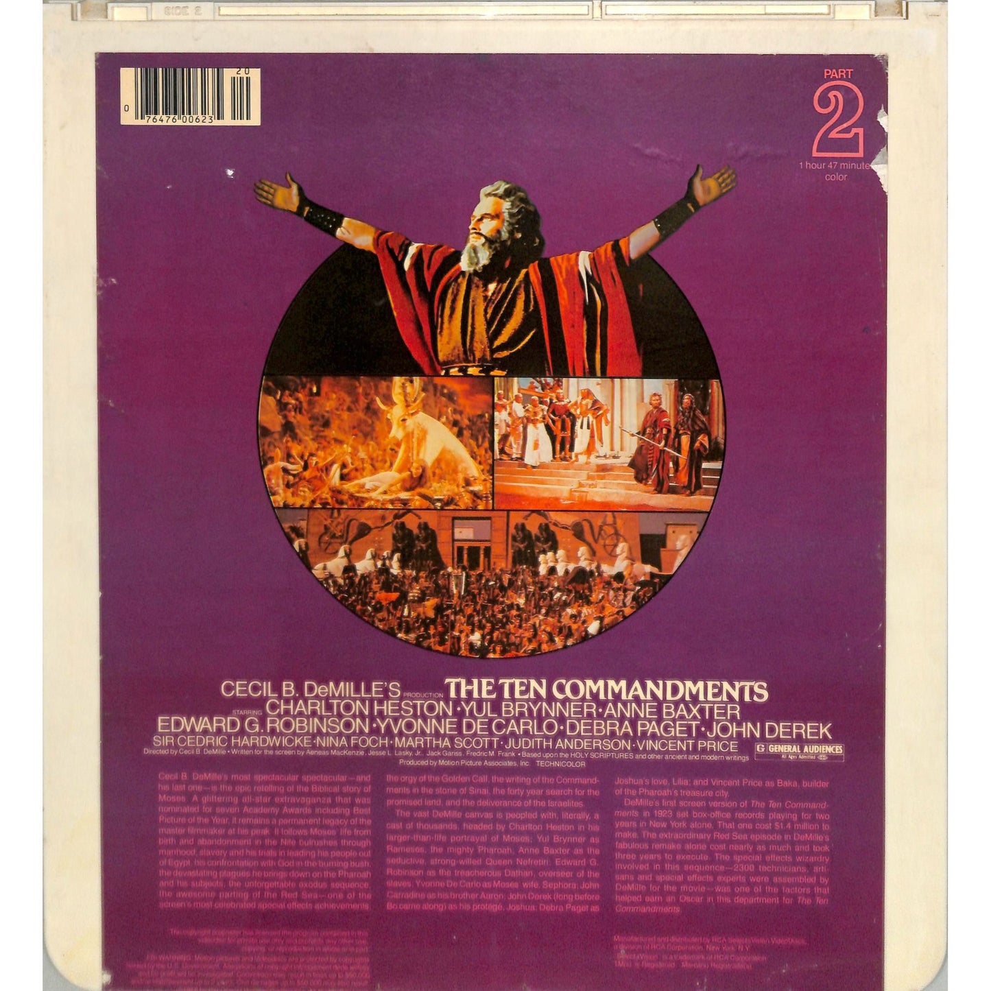The Ten Commandments (1956) Vintage CED Videodisc