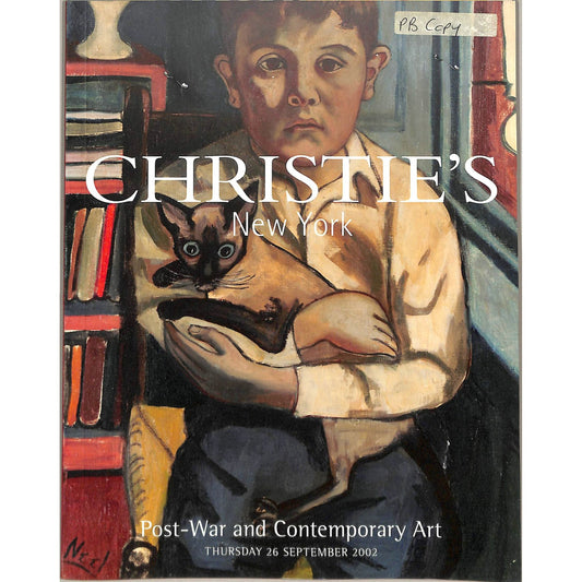 Christie's Post War and Contemporary Art Auction Catalog September 26, 2002