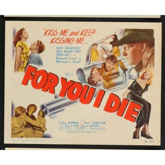 For You I Die (1947) Original Lobby Card Movie Poster 11x14