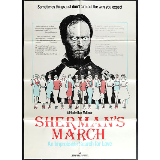 Sherman's March (1985) Original Movie Poster 27x41 Folded