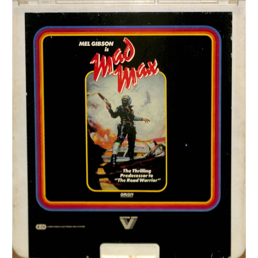 Mad Max (1979) Vintage CED RCA SelectaVision Videodisc TESTEDWORKING