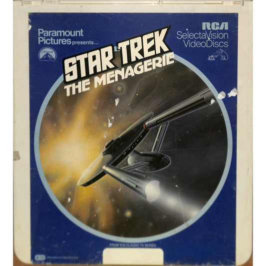Star Trek: The Menagerie1978 Vintage CED RCA SelectaVision Videodisc TESTED WORK
