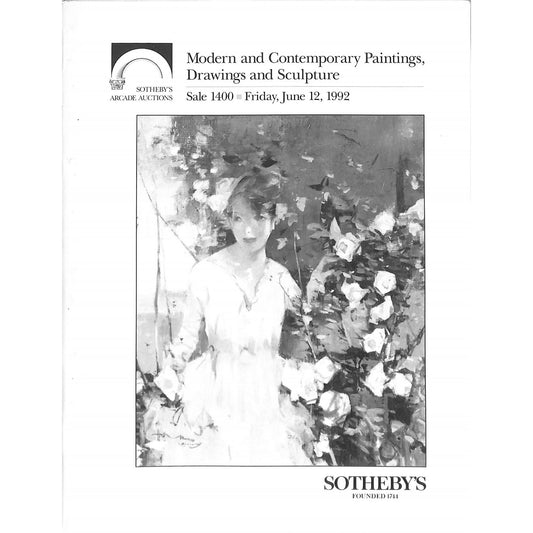 Sotheby's Contemporary Art Auction Catalog June 12, 1992