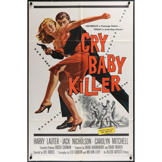 Cry Baby Killer (1958) Original Folded Movie Poster