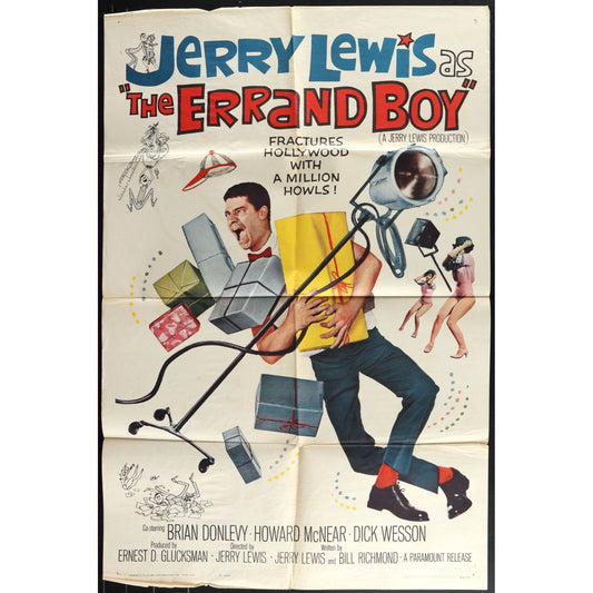 The Errand Boy (1961) Original Movie Poster Folded 27x41