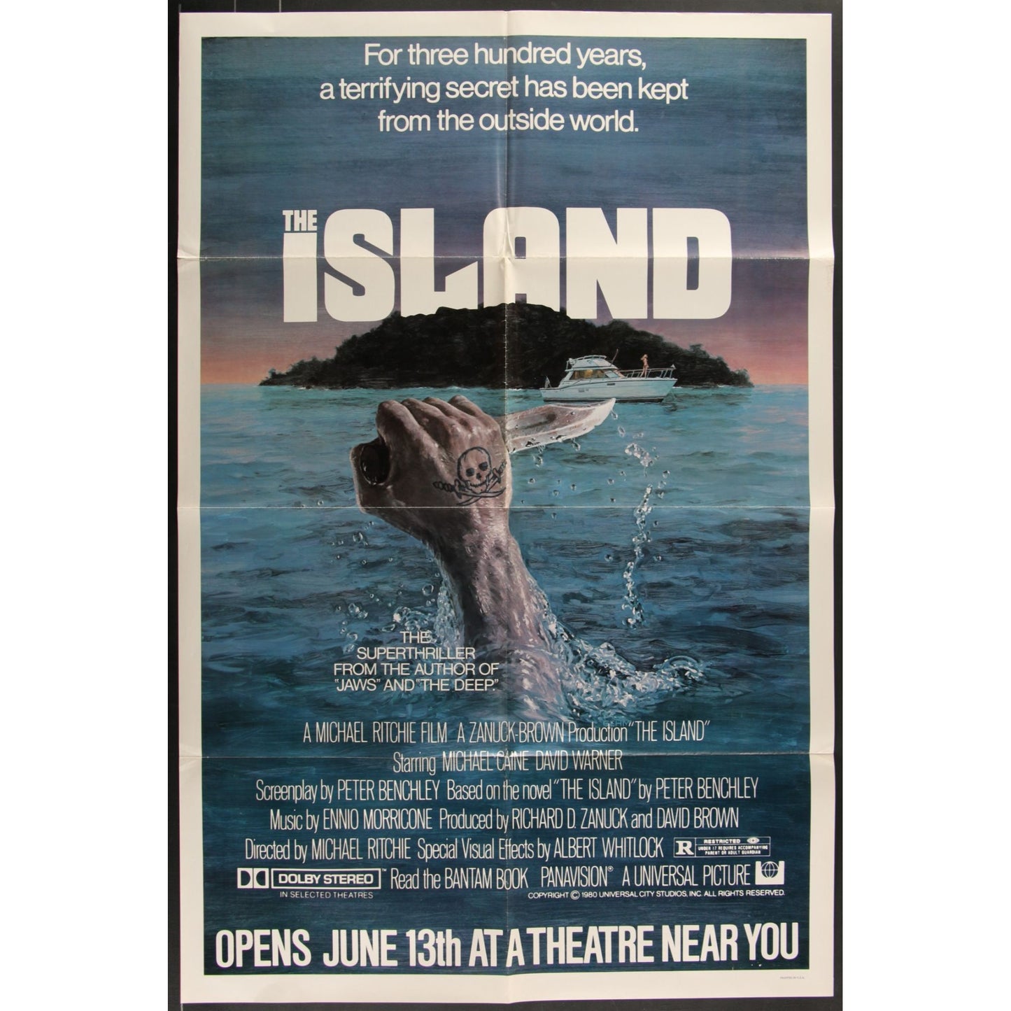 The Island (1980) Original Movie Poster Folded 27x41