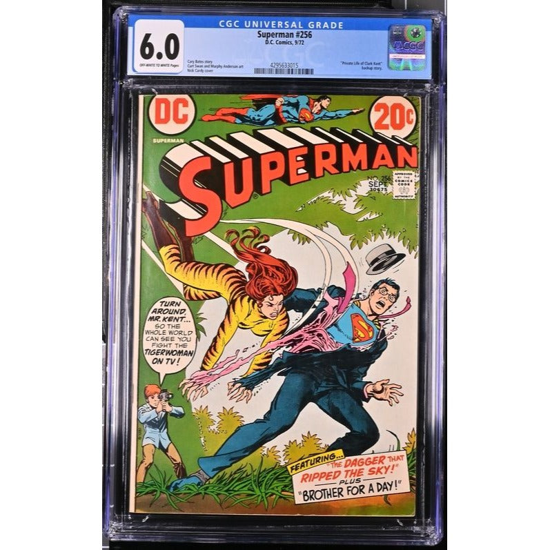 Superman #256 CGC 6.0 OW-W