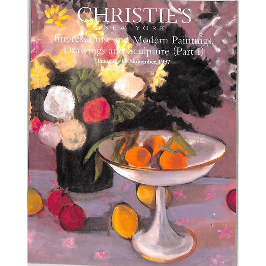 Christie's Impressionist and Modern Art Part 1 Auction Catalog November 11, 1997